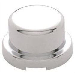 UP10755-3/4" X 5/8" Chrome Plastic Flat Top Nut Covers - Push-On (10-Pack)