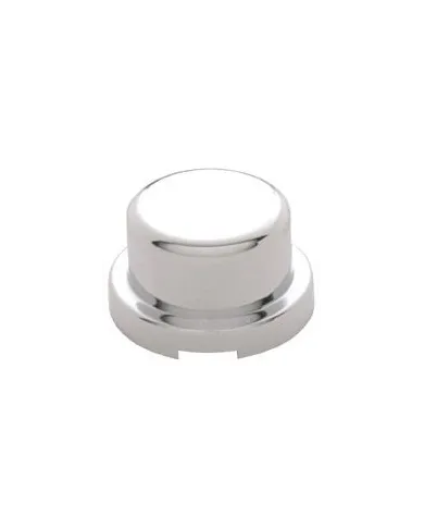 UP10755-3/4" X 5/8" Chrome Plastic Flat Top Nut Covers - Push-On (10-Pack)