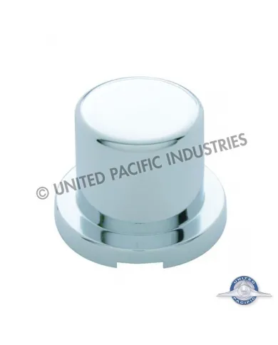 UP10759B-33mm X 1-5/8" Chrome Plastic Flat Top Nut Cover - Push-On (Bulk)
