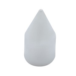 UP10761-1/2" x 1-7/16" Chrome Plastic Spike Nut Covers - Push-On (10-Pack)