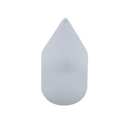 UP10764-11/16" x 2-1/16" Chrome Plastic Spike Nut Covers - Push-On (10-Pack)