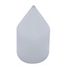 UP10768-1-1/8" x 2-13/16" Chrome Plastic Spike Nut Covers - Push-On (Color Box Of 10)