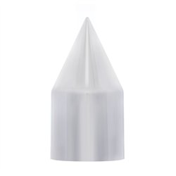 UP10769-33mm X 3-1/8" Chrome Plastic Spike Push-On Nut Covers - Color Box Of 10