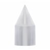 UP10769-33mm X 3-1/8" Chrome Plastic Spike Push-On Nut Covers - Color Box Of 10