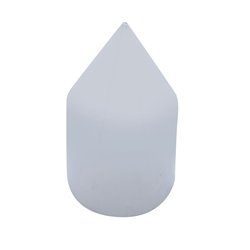 UP10769B-33mm X 3-1/8" Chrome Plastic Spike Nut Cover - Push-On (Bulk)