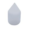 UP10769B-33mm X 3-1/8" Chrome Plastic Spike Nut Cover - Push-On (Bulk)