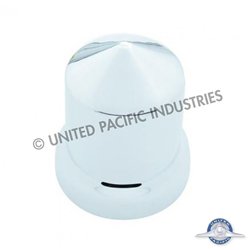 UP10771B-33mm X 2-1/4" Chrome Plastic Pointed Nut Cover - Push-On (Bulk)