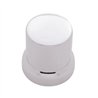 UP10772-33mm X 2" Chrome Plastic Flat Top Nut Covers With Flange - Push-On (10-Pack)