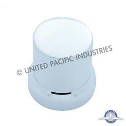 UP10772B-33mm X 2" Chrome Plastic Flat Top Nut Cover With Flange - Push-On (Bulk)