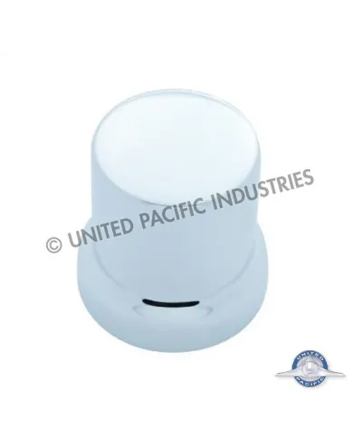 UP10772B-33mm X 2" Chrome Plastic Flat Top Nut Cover With Flange - Push-On (Bulk)