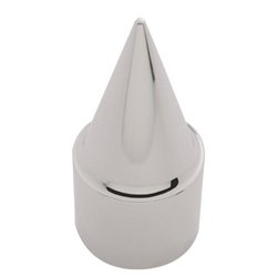 UP10778-33mm X 4-1/4" Chrome Plastic Stiletto Nut Covers - Thread-On (10-Pack)