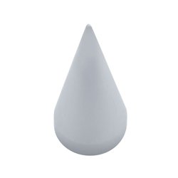 UP10780-33mm x 4-1/2" Chrome Plastic X Spike Nut Covers - Thread-On (Box Of 10)