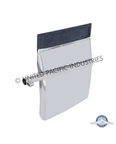 UP10845-24" X 27" 430 Stainless Quarter Fender With Tube Bracket Set (Pair)