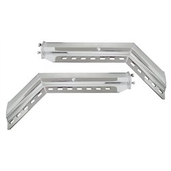 UP10847-30" 430SS 45-Degree Angled Heavy Duty Mud Flap Hangers-2" Bolt Pattern (Pair)