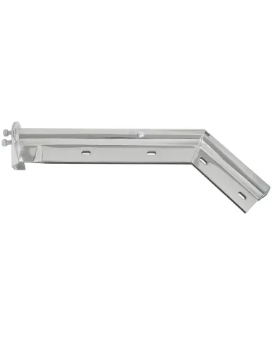 UP10860-28" Chrome 45-Degree Angled Mud Flap Hangers - 1-1/8" Bolt Pattern - Competition Series (Pair)