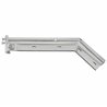 UP10860-28" Chrome 45-Degree Angled Mud Flap Hangers - 1-1/8" Bolt Pattern - Competition Series (Pair)