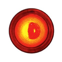 UP10867-LED Bullet License Plate Fastener - Red (2-Pack)