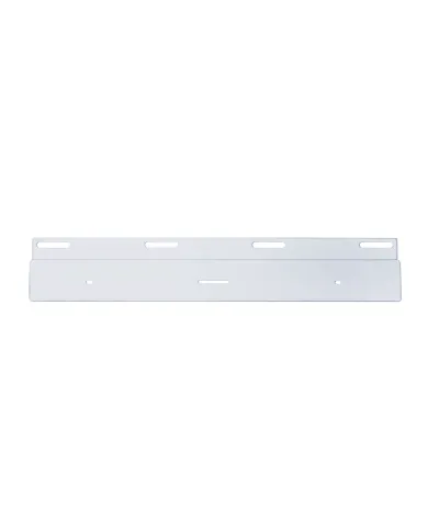 UP21396-Stainless Top Mud Flap Plate - 17" Light Bar Cutout (Each)