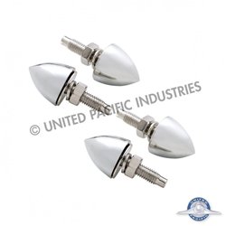 UP10889-Chrome Bullet License Plate Fastener (4-Pack)