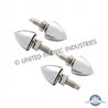 UP10889-Chrome Bullet License Plate Fastener (4-Pack)