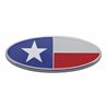 UP10934-Chrome Oval Emblem - Texas Flag