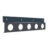 UP21397-Stainless Top Mud Flap Plate - Five 2" Light Cutout