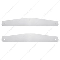 UP21409P-24" X 4" Stainless Steel Bottom Mud Flap Plates - Bolt Thru (Card of 2)