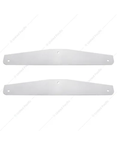 UP21409P-24" X 4" Stainless Steel Bottom Mud Flap Plates - Bolt Thru (Card of 2)