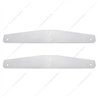 UP21409P-24" X 4" Stainless Steel Bottom Mud Flap Plates - Bolt Thru (Card of 2)