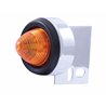 UP10994-9 LED Beehive Mud Flap Hanger End Light With Grommet - Amber LED/Amber Lens