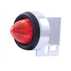 UP10995-9 LED Beehive Mud Flap Hanger End Light With Grommet - Red LED/Red Lens
