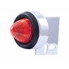 UP10995-9 LED Beehive Mud Flap Hanger End Light With Grommet - Red LED/Red Lens