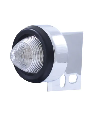 UP10997-9 LED Beehive Mud Flap Hanger End Light With Grommet - Red LED/Clear Lens