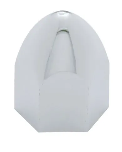 UP10067-7/16" X 3/4" Chrome Plastic Bullet Nut Cover - Push-On