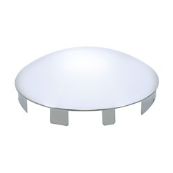 UP20108-Universal Stainless Steel Dome Front Hubcap - 1" Lip
