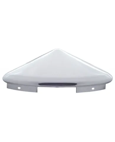UP20149-4 Even Notched Stainless Steel Pointed Front Hubcap - 1" Lip