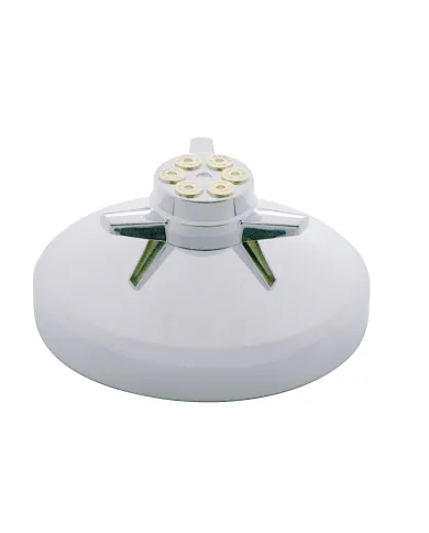 UP20198-8" 304 Stainless Rear Hubcap With Gun Cylinder Spinner