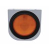 UP20423-Stainless Light Bracket With 4" Light & Grommet - Amber Lens