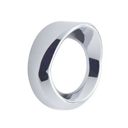 UP20551-Chrome Plastic Small Gauge Cover With Visor