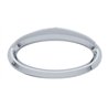 UP20592-Chrome Plastic Bezels With Visor For 3" X 1-1/8" Peterbilt Door Emblem (Card of 2)
