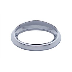 UP20593-Chrome Bezel For 1-3/4" X 3/4" Peterbilt Glove Box Emblem