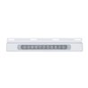 UP21428-Stainless Top Mud Flap Plate With 11 LED 17" Light Bar & Bezel - Red LED/Clear Lens (Each)
