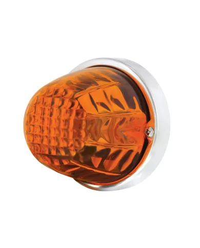 UP20719-Glass Crystal Flush Mount Kit - Dark Amber