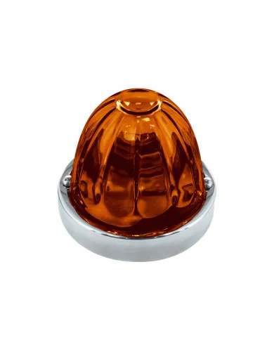 UP20721-Glass Watermelon Flush Mount Kit - Dark Amber