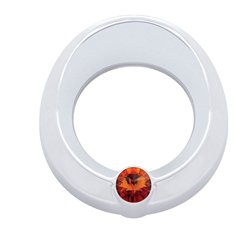 UP20815-Universal Small Gauge Cover With Visor - Amber Crystal