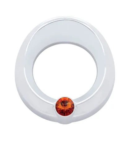 UP20815-Universal Small Gauge Cover With Visor - Amber Crystal