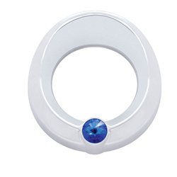 UP20816-Universal Small Gauge Cover With Visor - Blue Crystal