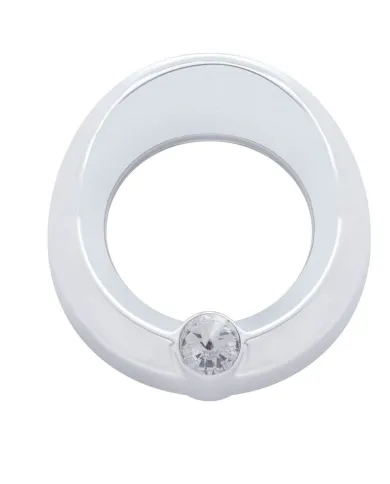 UP20817-Universal Small Gauge Cover With Visor - Clear Crystal