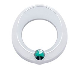 UP20818-Universal Small Gauge Cover With Visor - Green Crystal