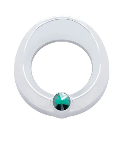 UP20818-Universal Small Gauge Cover With Visor - Green Crystal
